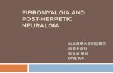 Fibromyalgia and postherpetic neuralgia