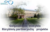 Gelgaudiškių mokykla "Kūrybinių partnerysčių" projekte 2013-2014