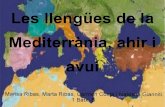 Les llengües de la mediterrània ahir i avui power point