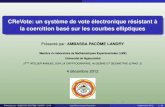 CReVote: un système de vote électronique résistant à la coercition basé sur les courbes elliptiques