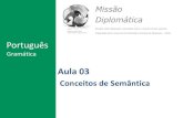 Estudos CACD Missão Diplomática - Gramática Aula 03 - Conceitos de Semântica