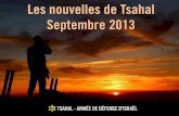 Tsahal - les nouvelles du front - septembre 2013