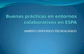 Buenas prácticas en entornos colaborativos en ESPA