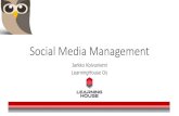 Social media management by Hootsuite