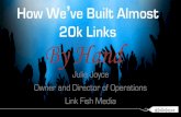 Julie Joyce - How We've Built Almost 20k Links By Hand (MKTFEST 2014)