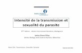 Intensité de la transmission et sexualité du parasite