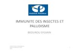 Immunité des insectes et paludisme