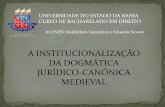 A institucionalização da dogmática jurídico-canônica medieval_ppt.