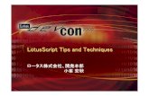 Lotus DEvCon 2000 - LotusScript Tips and Techniques