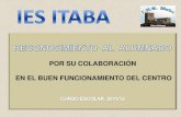 Reconocimientos al alumnado IES ITABA 2011-2012