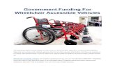Grants For Wheelchair Accessible Vehicles