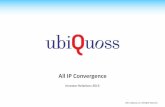 ubiquoss 2013 IR 자료 (국문)