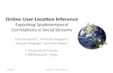 Online User Location Inference Exploiting Spatiotemporal Correlations in Social Streams