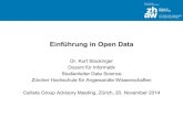 CGAG Advisory Board Meeting 21.11.2014: Open Data (Kurt Stockinger)
