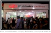 Mahindra 2 Wheelers Stall Display @ AIIE 73 Presentation