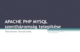 APACHE PHP MYSQL telepítése