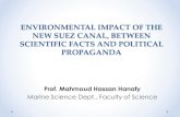 Impact of new Suez Canal between scientific facts and political propaganda by prof. Mahmoud Hanafy