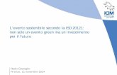 L'evento sostenibile secondo la Iso 20121 - Paolo Gianoglio