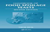 Handbook of food spoilage yeasts1