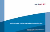 AMF - Rapport final sur les introductions en bourse