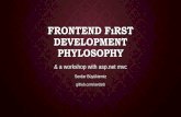 Front-end First Development Philosophy