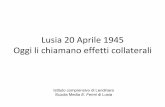 Oggi li chiamano effetti collaterali: Lusia 20 aprile 1945