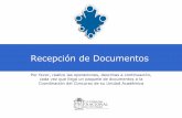 Concurso Docente - Recepcion de documentos