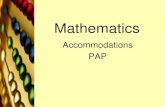 Mathematics Accommodations pap 0214