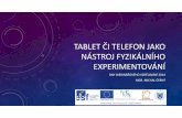 Webináře 2014: Michal Černý "Tablet či telefon jako nástroj fyzikálního experimentování"
