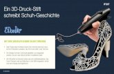 3D Druck-Stift zeichnet Schuhe