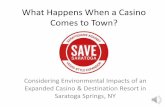SAVE Saratoga Casino & Environmental Impacts