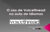 Voicethread no ensino e aprendizaxe de linguas