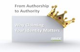 SMX London - From Authorship To Authority - Claiming your identity & Kingier Content!