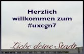 Uxcgn7 - ein Meetup in Köln zum Thema UX inkl. der Präsentaion "Likes im Analogen"
