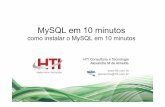 Instalando o MySQL em menos de 10 minutos