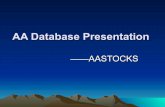 Aa Database Presentation For——It