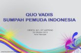 Obsesi 21 QUO VADIS SUMPAH PEMUDA INDONESIA