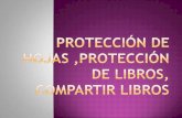 Protección de hojas protección de libros