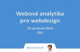 Webová analytika pro webdesign