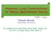 Hadronic Loop Effects on QQbar Decay