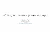 Writing a massive javascript app