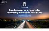 Data Exchange as a Scenario for Monetizing Automotive Data - ConnecteDriver Conference 2015 (Brussels)