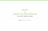 Swift + JSON via WordPress