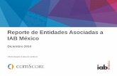 Reporte de Entidades asociadas a IAB México, diciembre 2014 - comScore