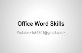 Office word skills