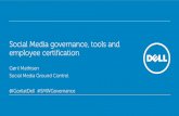 Social Media Governance, Tools and Employee Certification