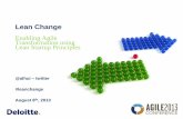 Agile 2013 - Lean Change for Enabling Agile Transformations