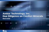Amkor Technology: Due Diligence on Conflict Minerals