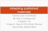Adapting published materials - Materials for GE