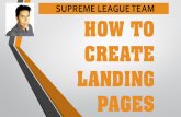 How To Create Landing Pages - Create Landing Pages 2015